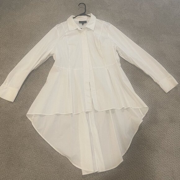 Lane Bryant Tops - White Hi-Low Blouse by Lane Bryant